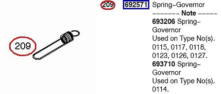 Engine Replacement Part Numbers Briggs & Stratton